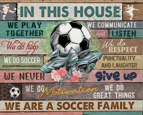 Holzpuzzle für Erwachsene, 500 Teile, Fußballpuzzle in diesem Haus, das wir zusammen spielen, Fußball machen, Motivation, große Dinge sind wir eine Fußballfamilie Holzpuzzle für Erwachsene, 500 Teile, Fußballpuzzle in diesem Haus, das wir zusammen spielen, Fußball machen, Motivation, große Dinge sind wir eine Fußballfamilie von Curteny