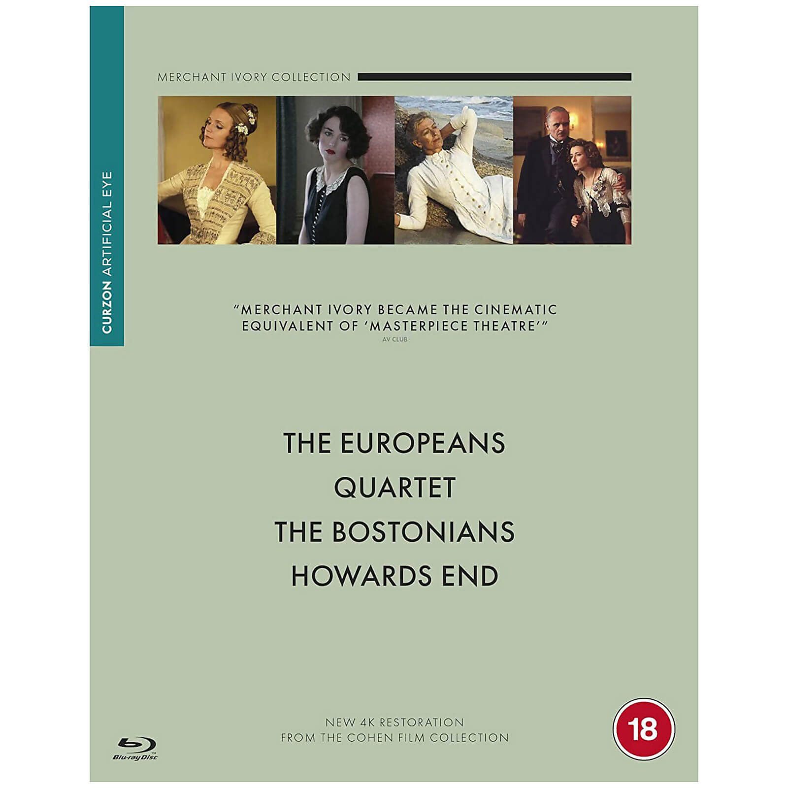 Merchant Ivory Box-Set (Quartett / Wiedersehen in Howards End / Die Damen aus Boston / Die Europäer) von Curzon Films