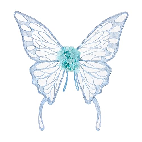 Cusghjbsg Fairy Angel Wings Fancy Dress Up Schmetterlingsflügel mit elastischen Schultergurten Maskerade ​Party Cosplay Fotografie Requisiten (D-Blue, Einheitsgröße) von Cusghjbsg