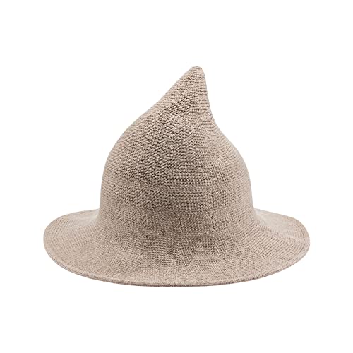 Cusghjbsg Hexenhut für Erwachsene und Kinder, kreativer Spire-Wollstrick, Eimerkappe, faltbar, Zauberermütze, exquisit, lustig, Halloween, Cosplay, Khaki A, Erwachsene Cusghjbsg Hexenhut für Erwachsene und Kinder, kreativer Spire-Wollstrick, Eimerkappe, faltbar, Zauberermütze, exquisit, lustig, Halloween, Cosplay, Khaki A, Erwachsene von Cusghjbsg