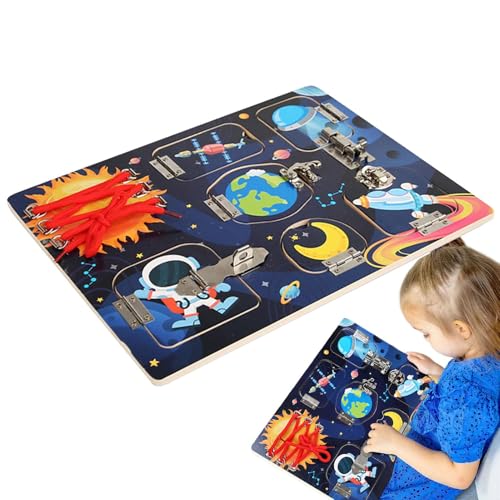 Cushangty Aktivitätsbrett für Kleinkinder, sensorisches Spielzeug für Kleinkinder,Aktivitätsbrett Kleinkindspielzeug - Sensorisches Brett zum Bespannen und Entsperren, Lernspielzeug, Cushangty Aktivitätsbrett für Kleinkinder, sensorisches Spielzeug für Kleinkinder,Aktivitätsbrett Kleinkindspielzeug - Sensorisches Brett zum Bespannen und Entsperren, Lernspielzeug, von Cushangty