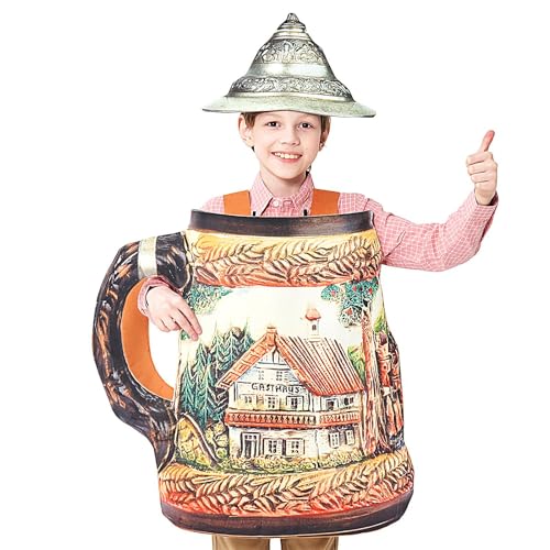Cushangty Bierkostüme Für Erwachsene - Herren Bierkrug Overall Kostüm | Bequem Atmungsaktiv Einteiler Für Veranstaltungen Cosplay Party Oktoberfest Kinder Damen Herren Cushangty Bierkostüme Für Erwachsene - Herren Bierkrug Overall Kostüm | Bequem Atmungsaktiv Einteiler Für Veranstaltungen Cosplay Party Oktoberfest Kinder Damen Herren von Cushangty