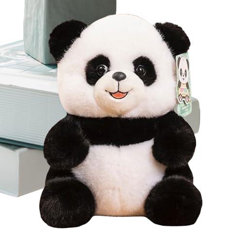 Cushangty Panda Plüschtier - Kuscheltier Panda Gefüllt Spielzeug Begleiter | Sanfte Wohndekoration Für Kinderzimmer Schlafenszeit Reise Wohnzimmer Von Kindern Bis Erwachsenen von Cushangty