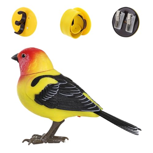 Cushangty Vogel Spielzeug Für Kinder - Kinder Vogel Spielzeug Für Kleinkinder - Realistischer Sprechender Elektronischer Schreibtisch Haustier Für Sensorisches Spiel Geburtstag Zimmer Deko von Cushangty