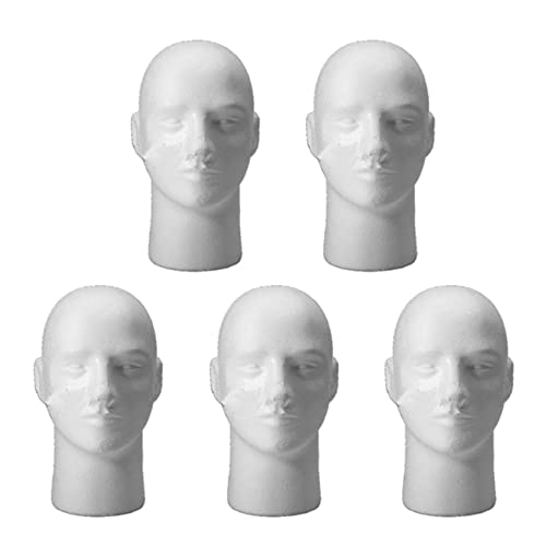 Cusstally 5 x männliche weibliche Styroporschaum, Schaufensterpuppe, Kopfständer, Modell Perücke, Hut, Anzeige, 2 Cusstally 5 x männliche weibliche Styroporschaum, Schaufensterpuppe, Kopfständer, Modell Perücke, Hut, Anzeige, 2 von Cusstally