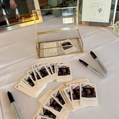 Benutzerdefinierte Foto-Spielkarten – Hochzeits-Gästebuch-Alternative – Personalisierte Bild-Spielkarten Karten – Hochzeitsspielkarten – Blanko-Karten zum Schreiben – Personalisierte Karten Benutzerdefinierte Foto-Spielkarten – Hochzeits-Gästebuch-Alternative – Personalisierte Bild-Spielkarten Karten – Hochzeitsspielkarten – Blanko-Karten zum Schreiben – Personalisierte Karten von Custom System