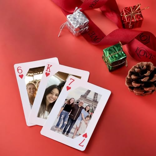 Benutzerdefinierte Spielkarten, personalisierte Spielkarten mit Fotos, benutzerdefiniertes Kartendeck, Weihnachtsgeschenke, Familienfeierspiele von Custom System Benutzerdefinierte Spielkarten, personalisierte Spielkarten mit Fotos, benutzerdefiniertes Kartendeck, Weihnachtsgeschenke, Familienfeierspiele von Custom System von Custom System