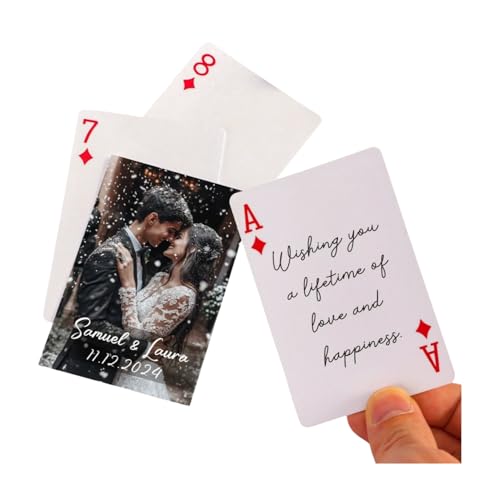 Custom System Hochzeits-Gästebuch-Alternative, Hochzeitsspielkarte, personalisierte Bild-Spielkarten, Hochzeits-Pokerkarten, Fotogeschenk, einzigartiges Hochzeitsgeschenk Custom System Hochzeits-Gästebuch-Alternative, Hochzeitsspielkarte, personalisierte Bild-Spielkarten, Hochzeits-Pokerkarten, Fotogeschenk, einzigartiges Hochzeitsgeschenk von Custom System