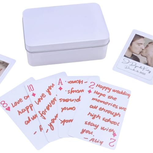 Custom System Hochzeitsgästebuch Spielkarten, personalisierte Spielkarten mit leeren Feldern für Gastnachrichten, kreative unvergessliche Alternative zu traditionellen Hochzeitsgästebüchern Custom System Hochzeitsgästebuch Spielkarten, personalisierte Spielkarten mit leeren Feldern für Gastnachrichten, kreative unvergessliche Alternative zu traditionellen Hochzeitsgästebüchern von Custom System