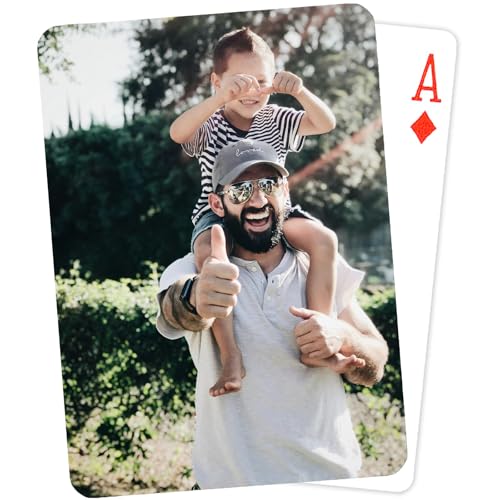 Individuelle Foto-Spielkarten – Personalisierte Spielkarten mit Fotos, anpassbare Pokerkarten für Party, Familie, Hochzeiten, Haustier, Jubiläum, Partys, Business-Logo Individuelle Foto-Spielkarten – Personalisierte Spielkarten mit Fotos, anpassbare Pokerkarten für Party, Familie, Hochzeiten, Haustier, Jubiläum, Partys, Business-Logo von Custom System