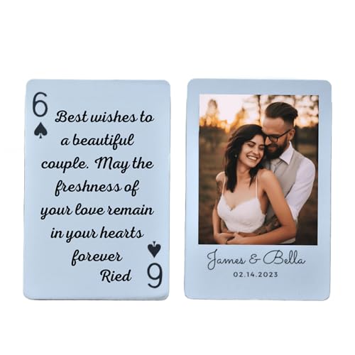 Personalisierte Spielkarten mit 2 Jokern – Einzigartiges Geschenk für das Brautpaar, individuelles Poker-Set, Deck mit Spielkarten, Ehemann-Geschenk Personalisierte Spielkarten mit 2 Jokern – Einzigartiges Geschenk für das Brautpaar, individuelles Poker-Set, Deck mit Spielkarten, Ehemann-Geschenk von Custom System