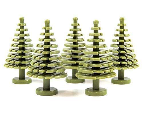 5X Custom Tannenbaum Baum Pflanze Grünzeug für Lego® Moosgrün von CustomFigur