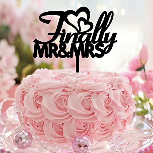 Endlich "Mr Mrs", personalisierbar, Acryl, schwarz, "Mr and Mrs", Hochzeitstortenaufsätze, lustige Kuchendekoration für Hochzeit, Verlobung, Party, Brautparty, Geschenke Endlich "Mr Mrs", personalisierbar, Acryl, schwarz, "Mr and Mrs", Hochzeitstortenaufsätze, lustige Kuchendekoration für Hochzeit, Verlobung, Party, Brautparty, Geschenke von CustonCares