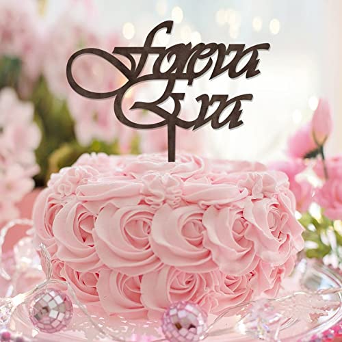 Foreva Eva-Zitat "Mr and Mrs", Hochzeitstortenaufsatz, braunes Holz, personalisierbar, für Hochzeit, Brautparty, Partyzubehör, Verlobungsgeschenke für Paare Foreva Eva-Zitat "Mr and Mrs", Hochzeitstortenaufsatz, braunes Holz, personalisierbar, für Hochzeit, Brautparty, Partyzubehör, Verlobungsgeschenke für Paare von CustonCares