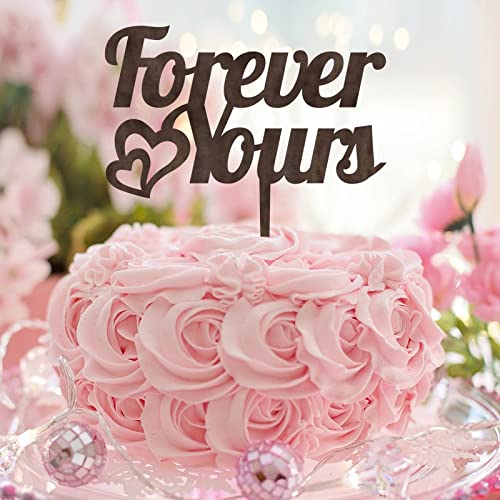 Forever Yours Hochzeitstortenaufsatz, Silhouette, rustikale Braut und Bräutigam, Kuchendekoration für Verlobung, Brautpaare, Party-Dekorationen, Verlobungsgeschenke für Paare, Holz Forever Yours Hochzeitstortenaufsatz, Silhouette, rustikale Braut und Bräutigam, Kuchendekoration für Verlobung, Brautpaare, Party-Dekorationen, Verlobungsgeschenke für Paare, Holz von CustonCares