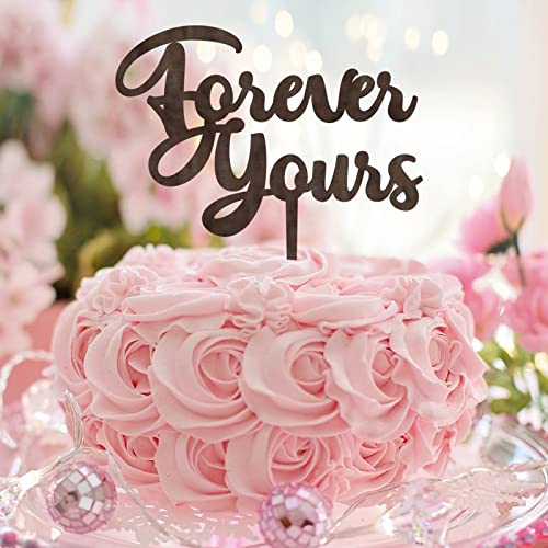 Forever Yours Tortenaufsätze für Hochzeit, Verlobung, rustikale Holz-Silhouette, romantische Brautpaar-Kuchendekoration für Hochzeit, Verlobung, Party, Verlobung, Geschenke für Paare Forever Yours Tortenaufsätze für Hochzeit, Verlobung, rustikale Holz-Silhouette, romantische Brautpaar-Kuchendekoration für Hochzeit, Verlobung, Party, Verlobung, Geschenke für Paare von CustonCares