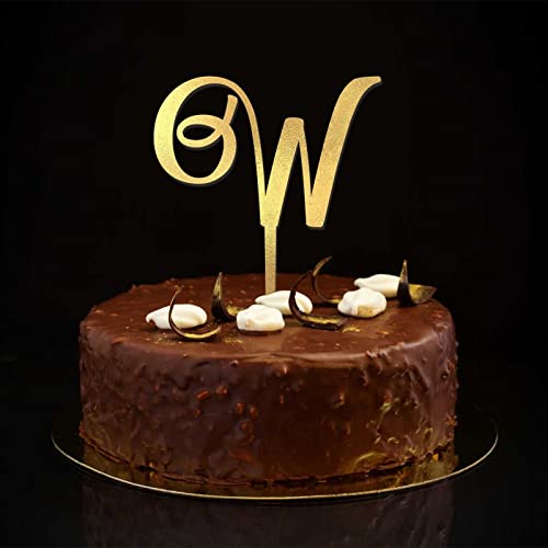 Monogramm W Tortenaufsatz, Initiale, Einzelbuchstabe, Name, Blumenkranz, Romantik, für Hochzeitstag, Kuchendekorationen, wiederverwendbar, individuell, jedes Initiale, Junggesellinnenabschied, Glitzer Monogramm W Tortenaufsatz, Initiale, Einzelbuchstabe, Name, Blumenkranz, Romantik, für Hochzeitstag, Kuchendekorationen, wiederverwendbar, individuell, jedes Initiale, Junggesellinnenabschied, Glitzer von CustonCares