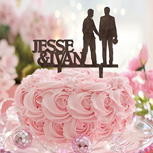 Mr & Mr Tortenaufsatz aus Holz, LGBT Zwei Bräutigam, lustige Hochzeitstortendekoration, Silhouette, Hochzeitsparty-Zubehör, personalisierte Paare, Namen, Est Date, Gay-Paare, Geschenke Mr & Mr Tortenaufsatz aus Holz, LGBT Zwei Bräutigam, lustige Hochzeitstortendekoration, Silhouette, Hochzeitsparty-Zubehör, personalisierte Paare, Namen, Est Date, Gay-Paare, Geschenke von CustonCares