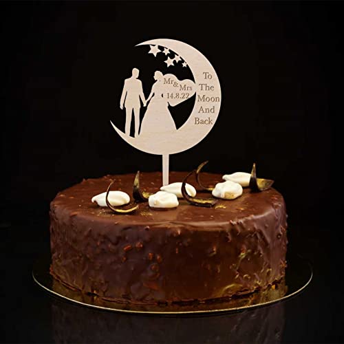 Rustikale Kuchendekoration für Hochzeit, Verlobung, Silhouette, Holz, Brautpaar, personalisierbar für Verlobung, Brautpaar, Party-Dekoration, Verlobungsgeschenk für Paare Rustikale Kuchendekoration für Hochzeit, Verlobung, Silhouette, Holz, Brautpaar, personalisierbar für Verlobung, Brautpaar, Party-Dekoration, Verlobungsgeschenk für Paare von CustonCares