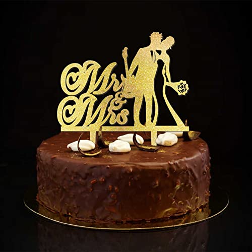 Rustikale Tortenaufsätze "Mr & Mrs", personalisierbare Namen, Datum, Silhouette, Braut und Bräutigam, Kuchendekoration für Hochzeit, Verlobung, Party, Dekoration, Hochzeitsgeschenke für Paare, Glitzer Rustikale Tortenaufsätze "Mr & Mrs", personalisierbare Namen, Datum, Silhouette, Braut und Bräutigam, Kuchendekoration für Hochzeit, Verlobung, Party, Dekoration, Hochzeitsgeschenke für Paare, Glitzer von CustonCares