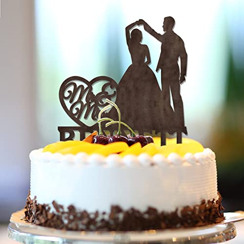 Rustikaler Hochzeitskuchenaufsatz "Mr & Mrs", personalisierbar, Namen, Datum, Silhouette, Braut und Bräutigam, Kuchendekoration für Hochzeit, Verlobung, Party, Gastgeschenk, Junggesellinnenabschied Rustikaler Hochzeitskuchenaufsatz "Mr & Mrs", personalisierbar, Namen, Datum, Silhouette, Braut und Bräutigam, Kuchendekoration für Hochzeit, Verlobung, Party, Gastgeschenk, Junggesellinnenabschied von CustonCares