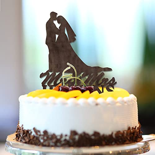 Rustikaler Tortenaufsatz "Mr and Mrs", personalisierbar, Namen, Datum, Silhouette, Braut und Bräutigam, Kuchendekoration für Hochzeit, Brautparty, Party, Dekoration, Verlobungsgeschenke für Paare Rustikaler Tortenaufsatz "Mr and Mrs", personalisierbar, Namen, Datum, Silhouette, Braut und Bräutigam, Kuchendekoration für Hochzeit, Brautparty, Party, Dekoration, Verlobungsgeschenke für Paare von CustonCares