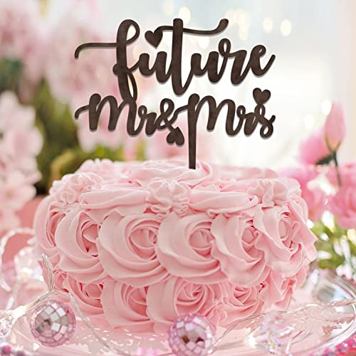 Tortenaufsätze mit Aufschrift "Mr & Mrs", personalisierbar, für Hochzeit, Brautpaar, für Verlobung, Braut, zukünftige Braut, Partyzubehör, Verlobungsgeschenke für Paare, braunes Holz Tortenaufsätze mit Aufschrift "Mr & Mrs", personalisierbar, für Hochzeit, Brautpaar, für Verlobung, Braut, zukünftige Braut, Partyzubehör, Verlobungsgeschenke für Paare, braunes Holz von CustonCares