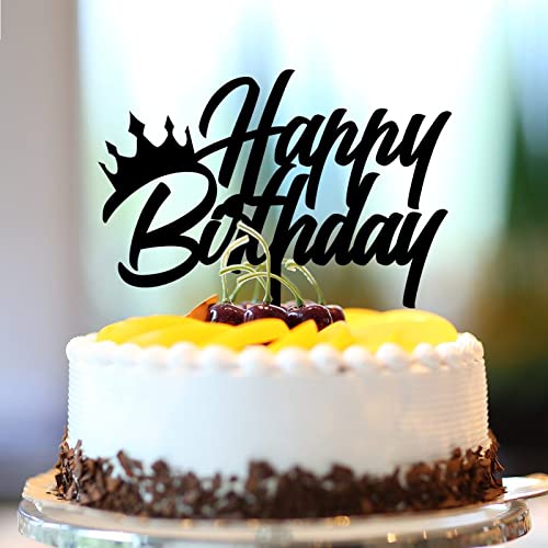 Tortenaufsatz "Happy Birthday", personalisierbar, Name jeder Altersgruppe, Happy Birthday, Kuchendekoration, Jahrestag, Geburtstagsgeschenke für Sie und Ihn, Acryl, Schwarz Tortenaufsatz "Happy Birthday", personalisierbar, Name jeder Altersgruppe, Happy Birthday, Kuchendekoration, Jahrestag, Geburtstagsgeschenke für Sie und Ihn, Acryl, Schwarz von CustonCares