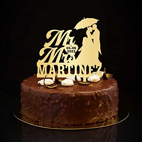 Tortenaufsatz "Mr and Mrs", rustikale Hochzeits- und Verlobungsdekoration, personalisierter Name, Datum, Silhouette, romantischer Brautpaar, Kuchenaufsatz für Hochzeitstag, Hochzeit, Dekoration Tortenaufsatz "Mr and Mrs", rustikale Hochzeits- und Verlobungsdekoration, personalisierter Name, Datum, Silhouette, romantischer Brautpaar, Kuchenaufsatz für Hochzeitstag, Hochzeit, Dekoration von CustonCares