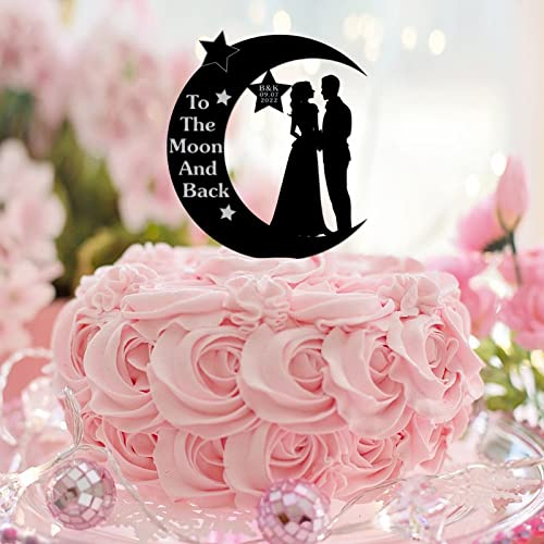 Tortenaufsatz "Mr & Mrs", Acryl, schwarze Silhouette, "Mr & Mrs", Strand-Kuchenaufsatz, für Hochzeit, Verlobung, Hochzeit, Dekoration, Brautparty, Geschenke Tortenaufsatz "Mr & Mrs", Acryl, schwarze Silhouette, "Mr & Mrs", Strand-Kuchenaufsatz, für Hochzeit, Verlobung, Hochzeit, Dekoration, Brautparty, Geschenke von CustonCares