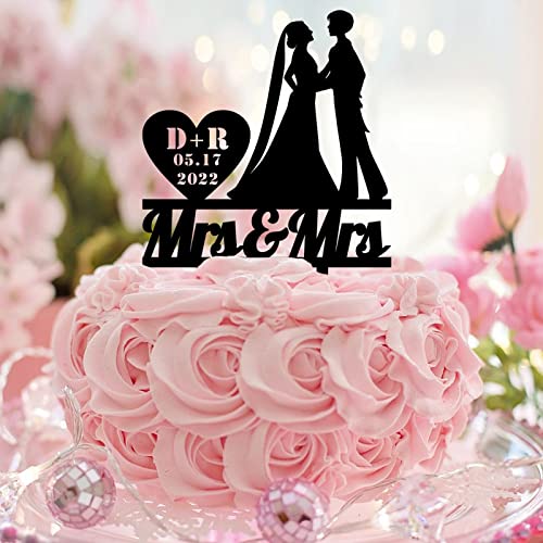 Tortenaufsatz für Lesben, personalisierbar, Name, Hochzeit, Datum, Silhouette, 2 Bräute, Tortenaufsatz, LGBTQ, Hochzeitsdekorationen, Frauen, Hochzeitsgeschenke, Acryl, Schwarz Tortenaufsatz für Lesben, personalisierbar, Name, Hochzeit, Datum, Silhouette, 2 Bräute, Tortenaufsatz, LGBTQ, Hochzeitsdekorationen, Frauen, Hochzeitsgeschenke, Acryl, Schwarz von CustonCares