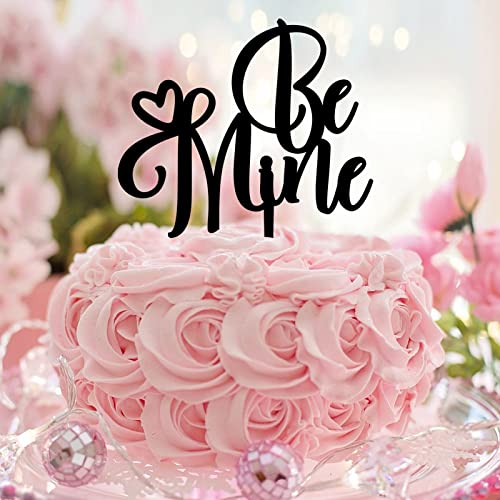 Tortenaufsatz mit Aufschrift "Be Mine" und "Mrs", personalisierbar, lustig, Brautpaar, für Hochzeit, Brautparty, Party, Junggesellinnenabschied, Acryl, Schwarz Tortenaufsatz mit Aufschrift "Be Mine" und "Mrs", personalisierbar, lustig, Brautpaar, für Hochzeit, Brautparty, Party, Junggesellinnenabschied, Acryl, Schwarz von CustonCares