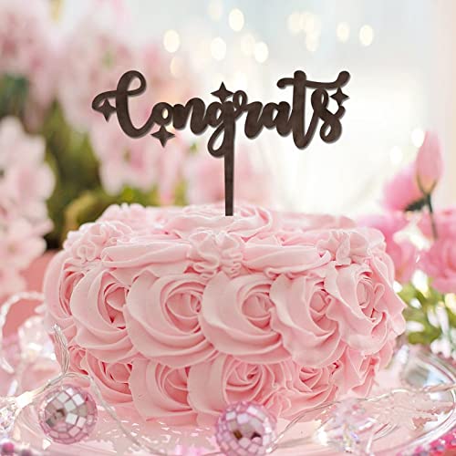 Tortenaufsatz mit Aufschrift "Congrats Graduation" für Abschluss, Dekoration, Tortenaufsatz, Abschlussfeier, Geschenke für Ihn/sie, für Jungen/Mädchen, Holz Tortenaufsatz mit Aufschrift "Congrats Graduation" für Abschluss, Dekoration, Tortenaufsatz, Abschlussfeier, Geschenke für Ihn/sie, für Jungen/Mädchen, Holz von CustonCares