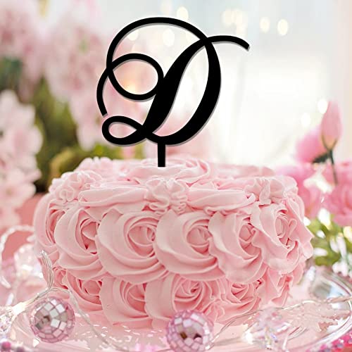 Tortenaufsatz mit Buchstabe D, Monogramm, Initialenname für Geburtstagsparty, Gastgeschenke, rustikal, romantisch, wiederverwendbar, Verlobungsgeschenke für Kinder oder Erwachsene, Acryl, schwarz Tortenaufsatz mit Buchstabe D, Monogramm, Initialenname für Geburtstagsparty, Gastgeschenke, rustikal, romantisch, wiederverwendbar, Verlobungsgeschenke für Kinder oder Erwachsene, Acryl, schwarz von CustonCares