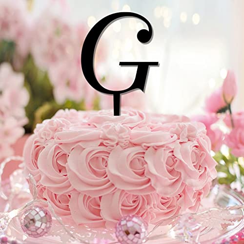 Tortenaufsatz mit Initiale G, Einzelbuchstabe, Monogramm, Name, botanischer Kranz, Retro, für Hochzeitstag, Dekoration, wiederverwendbar, personalisierbar, Kuchendekoration, Verlobungsgeschenk, Acryl Tortenaufsatz mit Initiale G, Einzelbuchstabe, Monogramm, Name, botanischer Kranz, Retro, für Hochzeitstag, Dekoration, wiederverwendbar, personalisierbar, Kuchendekoration, Verlobungsgeschenk, Acryl von CustonCares
