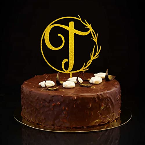 Tortenaufsatz mit Initiale J, Monogramm, Name, Zweige, Blatt, Retro, für Hochzeit, Brautparty, Party, Gastgeschenke, wiederverwendbar, personalisierbar, Kuchenaufsatz, Verlobungsgeschenk, Glitzer Tortenaufsatz mit Initiale J, Monogramm, Name, Zweige, Blatt, Retro, für Hochzeit, Brautparty, Party, Gastgeschenke, wiederverwendbar, personalisierbar, Kuchenaufsatz, Verlobungsgeschenk, Glitzer von CustonCares