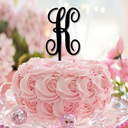 Tortenaufsatz mit Initiale K, für Hochzeit, Monogramm, Acryl, schwarz, für Hochzeit, Brautparty, Dekoration, eleganter Lorbeerkranz, Auswahl des Buchstaben-Design, Farbe, Hochzeitsgeschenke Tortenaufsatz mit Initiale K, für Hochzeit, Monogramm, Acryl, schwarz, für Hochzeit, Brautparty, Dekoration, eleganter Lorbeerkranz, Auswahl des Buchstaben-Design, Farbe, Hochzeitsgeschenke von CustonCares