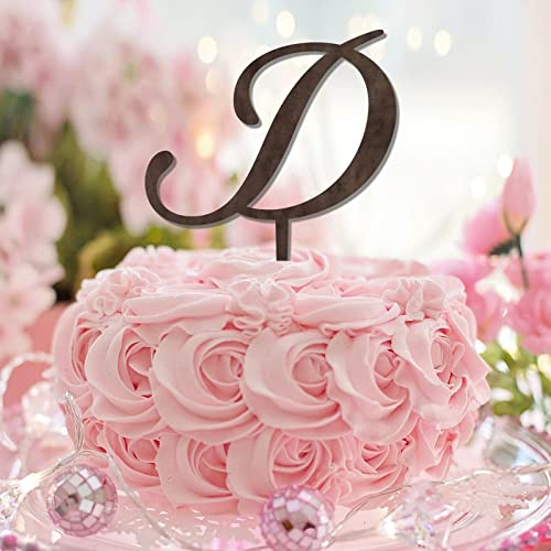 Tortenaufsatz mit Monogramm D, Anfangsbuchstabe, Name für Hochzeit, Geburtstag, Party, Gastgeschenke, rustikal, lustig, wiederverwendbar, Brautparty, Geschenke für Männer und Frauen, Holz, Auswahl des Tortenaufsatz mit Monogramm D, Anfangsbuchstabe, Name für Hochzeit, Geburtstag, Party, Gastgeschenke, rustikal, lustig, wiederverwendbar, Brautparty, Geschenke für Männer und Frauen, Holz, Auswahl des von CustonCares