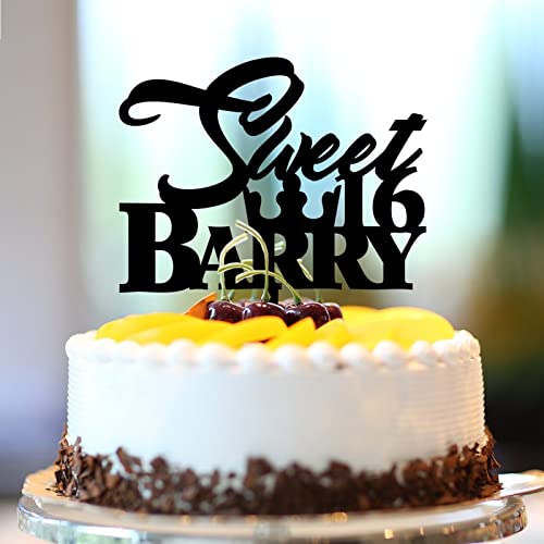 Tortenaufsatz zum 16. Geburtstag, Acryl, schwarz, 16. Geburtstag, Partyzubehör, personalisierbar, für jedes Alter und 16. Jahrestag, Geburtstag, Andenken, Geschenke für Kinder Tortenaufsatz zum 16. Geburtstag, Acryl, schwarz, 16. Geburtstag, Partyzubehör, personalisierbar, für jedes Alter und 16. Jahrestag, Geburtstag, Andenken, Geschenke für Kinder von CustonCares