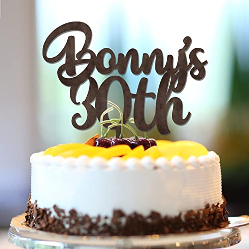Tortenaufsatz zum 30. Geburtstag, personalisierbar, braunes Holz, 30. Geburtstag, Partyzubehör, individueller Name, jedes Alter, 30. Jahrestag, Geburtstag, Andenken, Geschenke für Mama und Vater, 15,2 Tortenaufsatz zum 30. Geburtstag, personalisierbar, braunes Holz, 30. Geburtstag, Partyzubehör, individueller Name, jedes Alter, 30. Jahrestag, Geburtstag, Andenken, Geschenke für Mama und Vater, 15,2 von CustonCares
