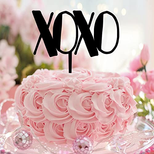 Xoxo Tortenaufsatz mit Zitat "Mr & Mrs", personalisierbar, romantisches Brautpaar für Hochzeit, Brautparty, Hochzeitsdekoration, Junggesellinnenabschied, Acryl, Schwarz Xoxo Tortenaufsatz mit Zitat "Mr & Mrs", personalisierbar, romantisches Brautpaar für Hochzeit, Brautparty, Hochzeitsdekoration, Junggesellinnenabschied, Acryl, Schwarz von CustonCares