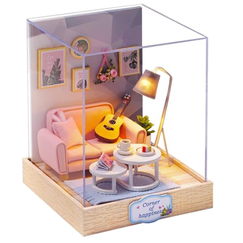 Cute Room 3D-Puzzle DIY Holz Miniaturhaus Modellbausatz Puppenhaus Gemütliche Ecke von CUTEROOM