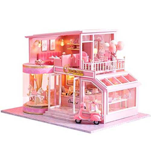 Cute Room 3D-Puzzle Puppenhaus DIY Holz Miniaturhaus Modellbausatz Kindheit Träumen von CUTEROOM