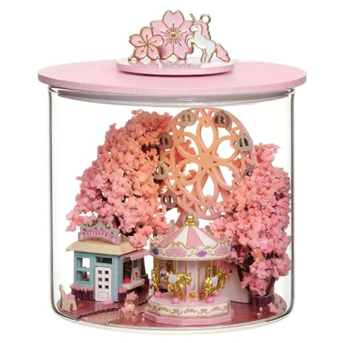 Cute Room Puppenhaus Miniatur mit Möbeln DIY hölzernes Modellbausatz Kirschblüten von CUTEROOM