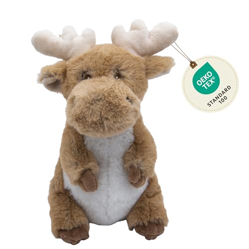 Cute Since 1999 Kuscheltier Baby ab 0 Monate - Kuscheltiere für Junge & Mädchen - Sachen & Geschenk für Neugeborene - Plüschtiere Kinder - Sitzendes Stofftiere (Rentiere) von Cute Since 1999