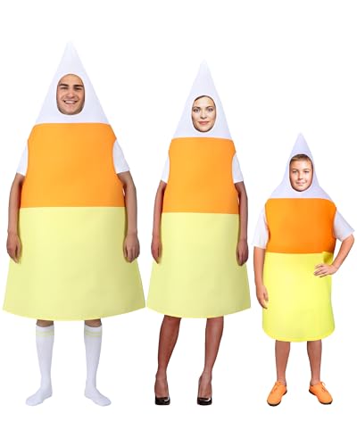 Cutecrop Halloween-Kostüm für Süßigkeiten, Mais, ärmellos, für Männer und Frauen, Teenager, Party, Cosplay-Zubehör, Mix Orange, Gelb und Weiß, Men Cutecrop Halloween-Kostüm für Süßigkeiten, Mais, ärmellos, für Männer und Frauen, Teenager, Party, Cosplay-Zubehör, Mix Orange, Gelb und Weiß, Men von Cutecrop