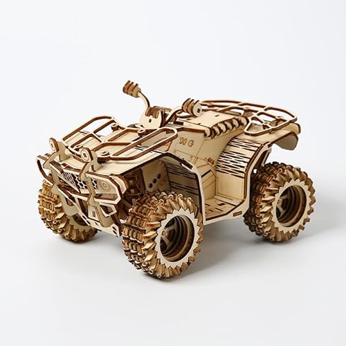 Cuteefun 3D Holz Puzzle, Auto Holzmodellbausatz, Machen Sie Ihr Eigenes Holzhandwerk Kit, für Erwachsene und Jugendliche zu Bauen, Ideal für Geburtstag Weihnachten Vatertag (Strandauto) von Cuteefun
