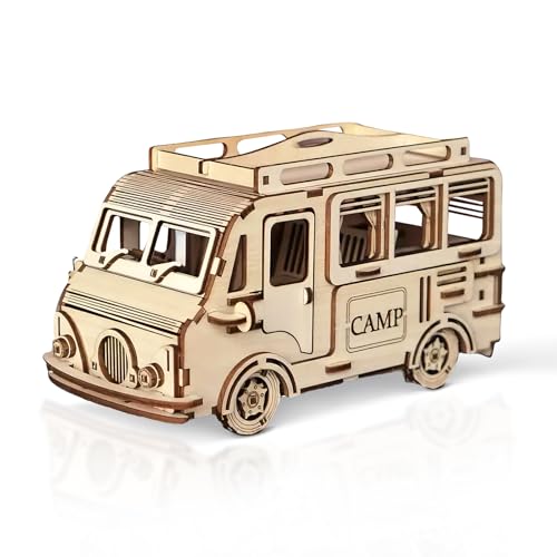 Cuteefun 3D Holzmodelle Bausätze Erwachsene, Camping Wohnmobil, Hölzerne Mechanische 3D Puzzle, Baukasten Holz, Geschenkideen für Jungen Mädchen Teenager Männer und Frauen Cuteefun 3D Holzmodelle Bausätze Erwachsene, Camping Wohnmobil, Hölzerne Mechanische 3D Puzzle, Baukasten Holz, Geschenkideen für Jungen Mädchen Teenager Männer und Frauen von Cuteefun