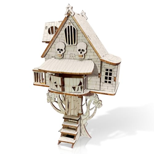 Cuteefun 3D Puzzle en Bois, Bricolage Petit Treehouse Kit, kit de Menuiserie Maison, Kit de Mécanique en Bois, Cadeau D'anniversaire Pour la Fête des Pères von Cuteefun