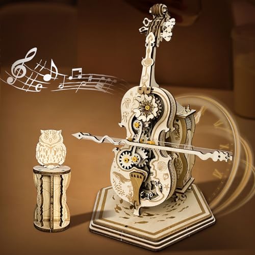 Cuteefun Cello Modell Kit, 3D Holz Puzzle mit Spieluhr, DIY Montage, Machen Sie Ihr eigenes Holzhandwerk Kit für Geburtstag Valentinstag, Vatertag Cuteefun Cello Modell Kit, 3D Holz Puzzle mit Spieluhr, DIY Montage, Machen Sie Ihr eigenes Holzhandwerk Kit für Geburtstag Valentinstag, Vatertag von Cuteefun